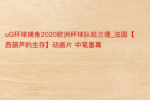 uG环球捕鱼2020欧洲杯球队哈兰德_法国【西葫芦的生存】动画片 中笔墨幕